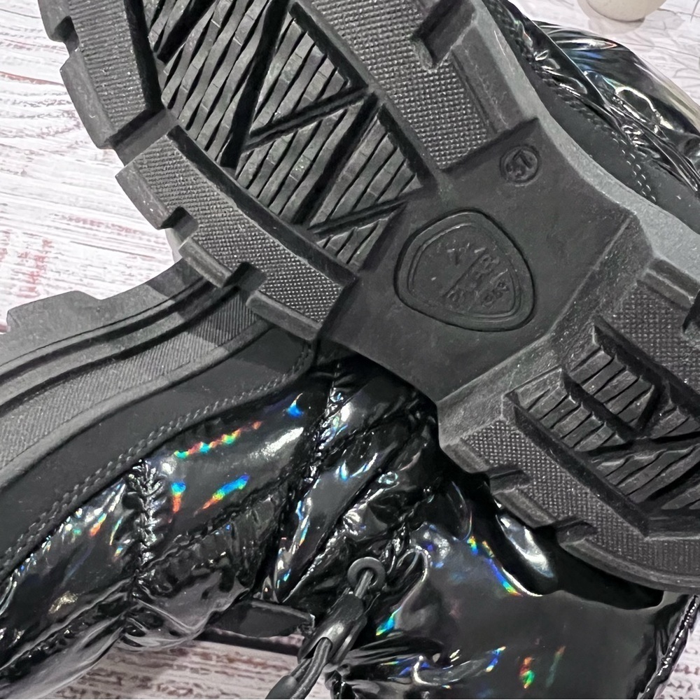 Pajar Varsila Iridescent Black Puffer Snow Moon Boots - Picture 3 of 8